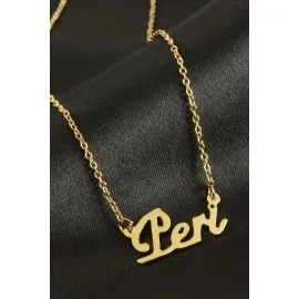 Peri isimli kolye -Sarı