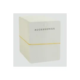 6 Delikli Beyaz Lüx Küpe Kartı-Beyaz