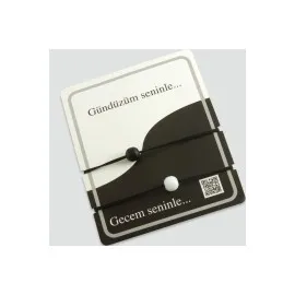 Gecem Seninle Şanslı Bileklik-Renkli