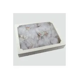 Kız Kulesi Figürlü Dolap Süsü-Beyaz