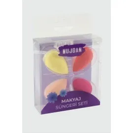 4 Adet Yumurta Minik Makyaj Süngeri-Renkli