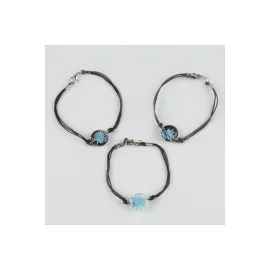 Çiçek Cam Bileklik-Renkli