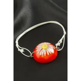 Papatya Epoksi Bileklik-Turuncu