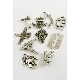 Karışık Tek Kulplu Aparat 1 Adet-Gümüş Rengi