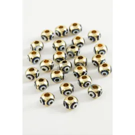 Nazar Mineli Bileklik ve Kolye Ucu Aparatı 1 Adet-Mavi