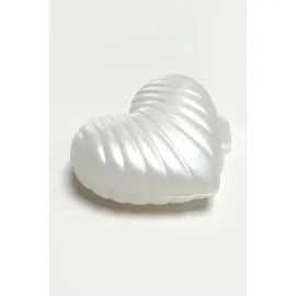 Kalp Kutulu Mum-Beyaz