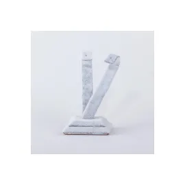 Anfora Kumaş Palmiye Küpelik-Açık Gri