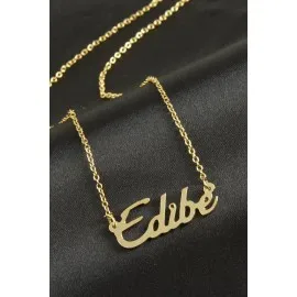Edibe Isimli Kolye -Sarı