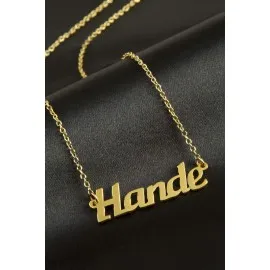 Hande isimli kolye -Sarı