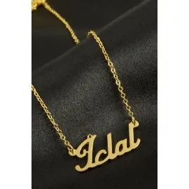 İclal Isimli Kolye -Sarı