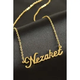 Nezaket Isimli Kolye -Sarı