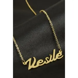 Vesile Isimli Kolye -Sarı