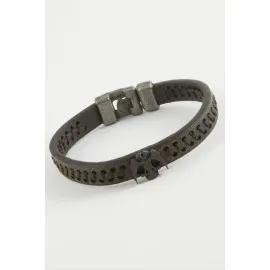 Çift Başlı Kartal Kaliteli Suni Deri Bileklik-Yeşil