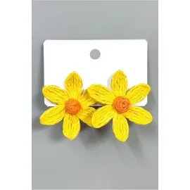 Papatya Zr Model Küpe-Yeşil