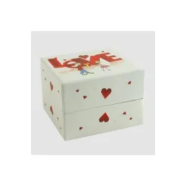 Love Yazılı Saat Kutusu-Beyaz