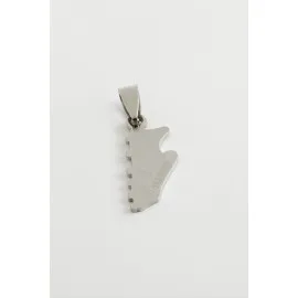 Krampon Çelik Kolye Ucu 2,5 Cm-Gümüş Rengi