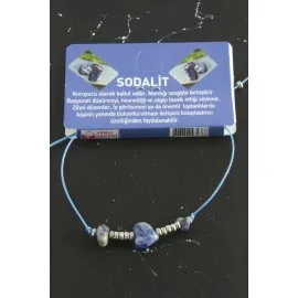 Kalp Karışık Doğaltaş Bileklik-Renkli