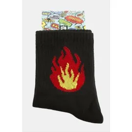 Ateş Kolej Çorap 8X28-Siyah