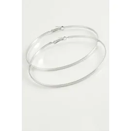 Noktalı Metal Halka Küpe 8-10 Cm-10 Cm