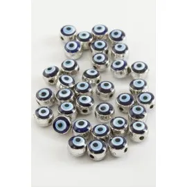 Nazar Mineli Bileklik Ve Kolye Ucu Aparatı 1 Adet-Lacivert