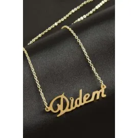 Didem Isimli Kolye -Sarı