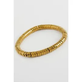 Hematit Doğaltaş Bileklik-Sarı