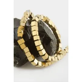 Küp Hematit Taşı 6 Mm-Sarı