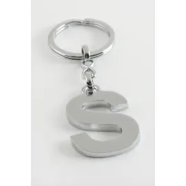 Metal Harf Anahtarlık-S