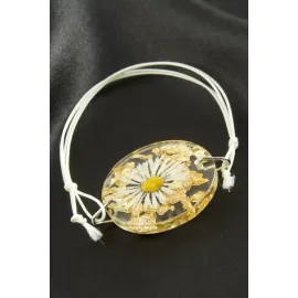 Papatya Epoksi Bileklik-Pembe