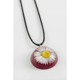 Papatya Epoksi Kolye-Vişne Çürüğü