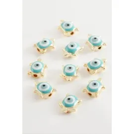 Kaplumbağa Nazar Mineli Aparat 1 Adet-Yeşil