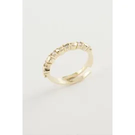 Kalp Taşlı Yüzük-Sarı