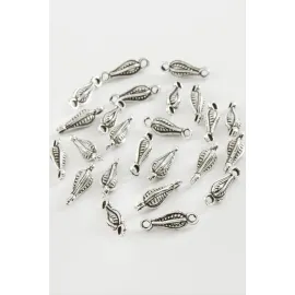 Noktalı Tesbih Püskül Ara Aparatı 50 Gram-Gümüş Rengi