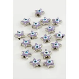 Yıldız Mineli Bileklik Ve Kolye Ucu Aparatı 1 Adet-Beyaz