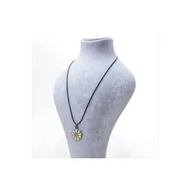 Papatya Figrülü Kolye-Gümüş Rengi