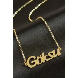 Göksu Isimli Kolye -Sarı