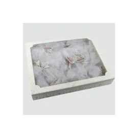 Kız Kulesi Figürlü Dolap Süsü-Beyaz