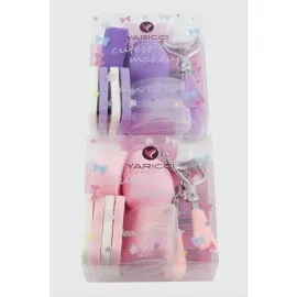 6 Makyaj Süngeri - Kirpi Kıvırma Seti-Renkli