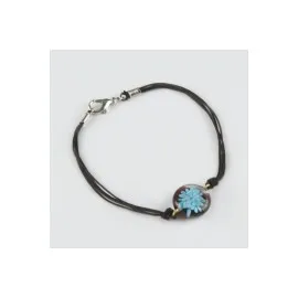 Çiçek Cam Bileklik-Renkli