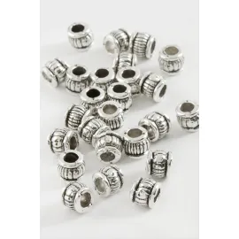 Çizgili Tesbih Ara Aparatı 50 Gram-Gümüş Rengi