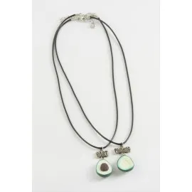 Avokado Arkadaşlık Kolyeleri Çift Kolye-Yeşil