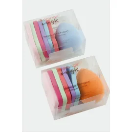 7 Adet Karışık Makyaj Süngeri-Renkli