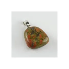 Unakit Doğaltaş Kolye Ucu-Yeşil