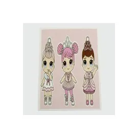 3Lü Kız Çocuk Bileklik Kartı-Pembe