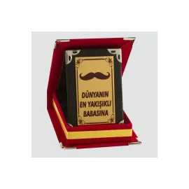 Dünyanın En Yakışıklı Babasına Plaketi-Kırmızı