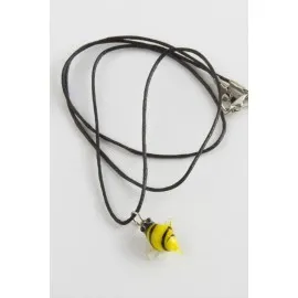 Arı Cam Kolye-Sarı