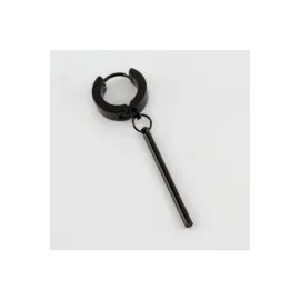 Çubuk Figürlü Çelik Erkek Küpe 1 Adetc-Siyah