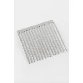 Dalgalı Metal Tarak Küçük 1 Adet-Gümüş Rengi