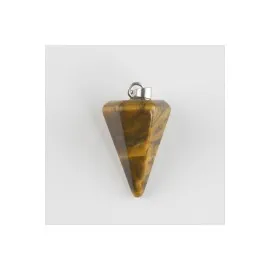 Kaplangözü Pandül Doğaltaş Kolye Ucu-Kahverengi