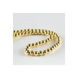 Hematit Taşı 6 Mm-Altın Rengi